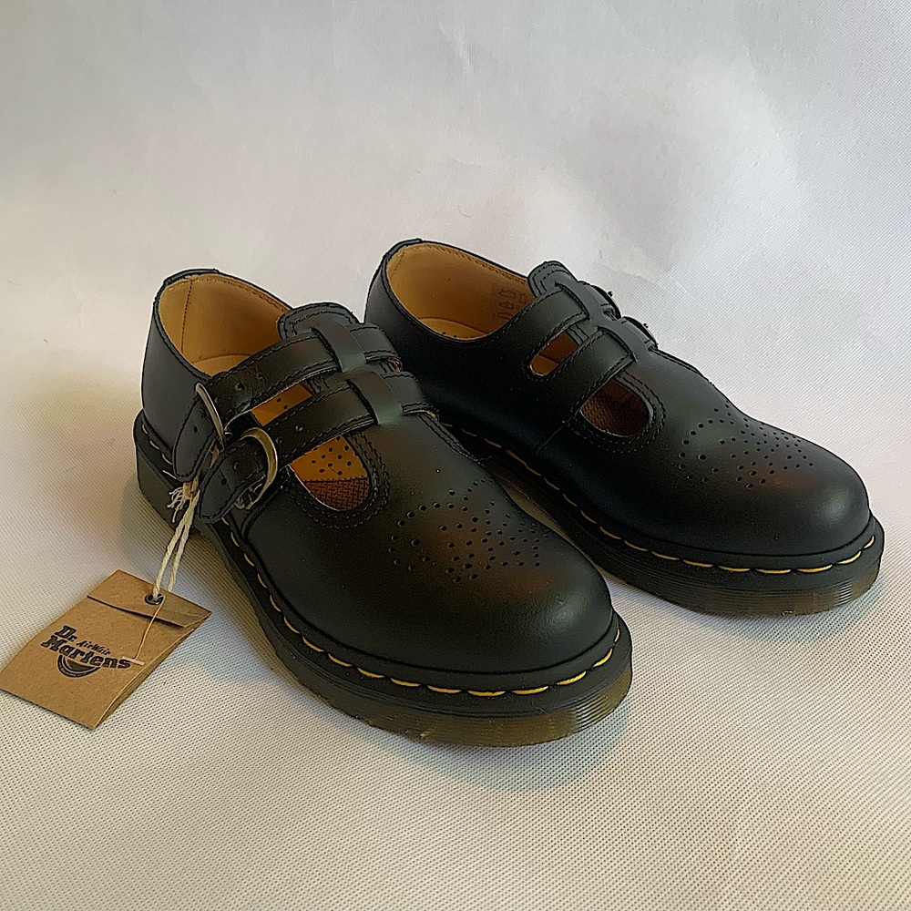 Dr Martens 8065 SMOOTH LEATHER MARY JANE SHOES- Black Brand New w/box Size 7